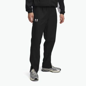 Férfi Under Armour Rival Woven szőtt széldzseki nadrág fekete/fekete/fehér (Rival Woven Windbreaker Pant 1390150-001) kép