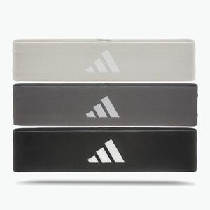 adidas Ellenállóképességi szalag edzőgumi szett 3 db fekete/ szürke/ fehér (Resistance Band ADTB-10710-NL) kép