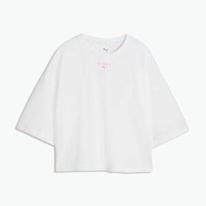 Női edzőpóló PUMA Hyrox Cropped Lifestyle Tee fehér (Hyrox Cropped Lifestyle Tee 528509 02) kép