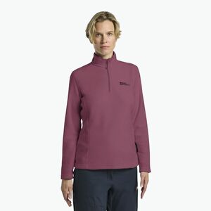 Női túrapulóver Jack Wolfskin Taunus Hz raisin (Taunus Hz 1709532_5114_A10) kép