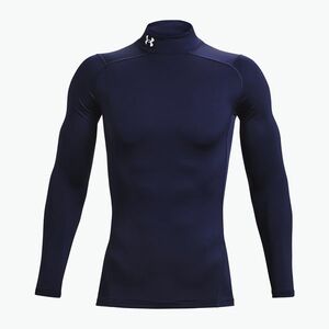 Férfi hosszú ujjú edzőfelső Under Armour Comp Mock UA Armour midnight navy/white (Comp Mock UA Armour 1366072-410) kép