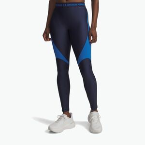 Női leggings Under Armour HeatGear Rib washed navy/blue atlantis/blue atlantis (HeatGear Rib 6003983-403) kép