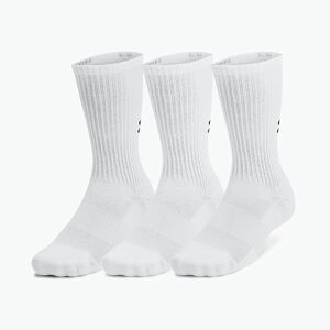 Zoknik Under Armour Training Cotton Crew 3 pár white/white/black (Training Cotton Crew 1386311-100) kép