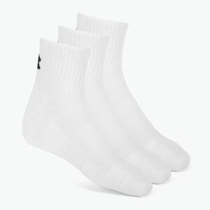 Zoknik Under Armour Training Cotton Quarter 3 pár white/white/black (Training Cotton Quarter 1386372-100) kép
