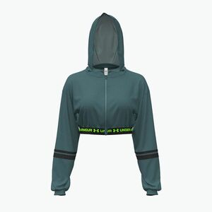 Női cipzáras pulóver Under Armour HeatGear Mesh FZ rack green/hyper green (HeatGear Mesh FZ 6012295-338) kép