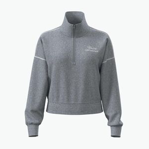 Női pulóver Under Armour Rival Fleece Script HZ mod gray light heather/white (Rival Fleece Script HZ 6012292-011) kép