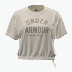 Női edzőpóló Under Armour Bungee Hem Tee summit white/khaki base (Bungee Hem Tee 6010950-110) kép