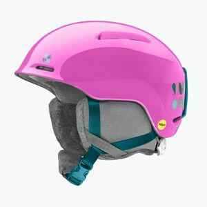 Gyerek sísisak Smith Glide Jr Mips vivid pink hearts (Glide Jr Mips E00525) kép