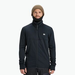 Férfi snowboard pulóver Quiksilver Steep Point Full Zip Fleece true black (Steep Point Full Zip Fleece EQYPF03078) kép
