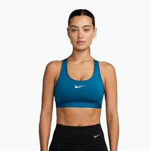 Sportmelltartó Nike Swoosh Medium Support Green Abyss/White (Swoosh Medium Support DX6821-301) kép