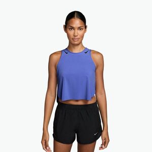 Női futótrikó Nike AeroSwift Dri-Fit ADV Cropped Tank Top off sapphire/black (AeroSwift Dri-Fit ADV FN2713) kép