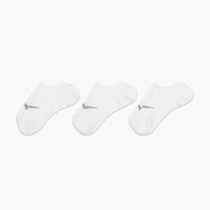 Női zokni Nike Everyday Plus Lightweight Footie 3 pár white/wolf-grey (Everyday Plus Lightweight Footie SX5277) kép