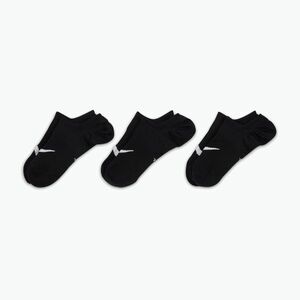Női zokni Nike Everyday Plus Lightweight Footie 3 pár black/white (Everyday Plus Lightweight Footie SX5277) kép