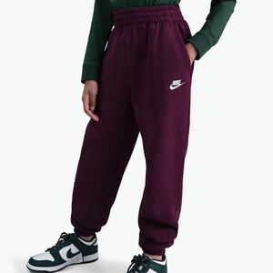 Gyerek melegítőnadrág Nike Sportswear Club Fleece burgundy/burgundy/white (Sportswear Club Fleece FD2933-610) kép