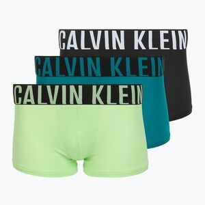 Boxeralsók Calvin Klein 000NB3775A Trunk 3 pár black/teal breeze/forest freeze (000NB3775A Trunk) kép