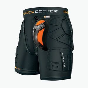MMA rövidnadrág Shock Doctor Ultra Pro Shockskin Relaxed Fit Impact védővel Carbon Flex (Pro Shockskin Relaxed Fit Impact z ochraniaczem Carbon Flex 563-BK-S) kép
