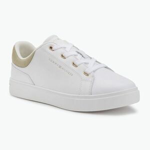 Női cipők Tommy Hilfiger Casual Cupsole white/earth sage (Casual Cupsole FW0FW08816YBR) kép