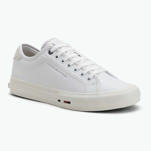 Férfi tornacipő Tommy Hilfiger Street Leather Stitch white (Street Leather Stitch FM0FM05645YBS) kép