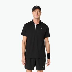 Férfi galléros póló ASICS Court Polo performance black (Court Polo 2041A340-001) kép