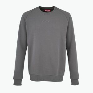 Férfi pulóver CCM Core Fleece Crew dark grey heather (Core Fleece Crew FCR3CA-SRLDGH) kép