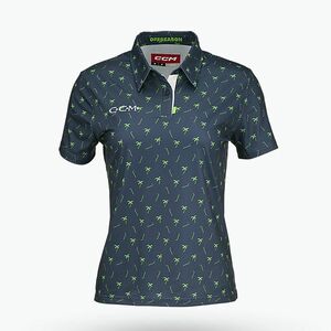 Női galléros póló CCM Golf Polo Palms dark mint (Golf Polo PSS49E-SRLDMN) kép