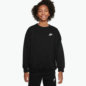 Gyerek pulóver Nike Sportswear Club Fleece university black/white (Sportswear Club Fleece FD2923-010) kép