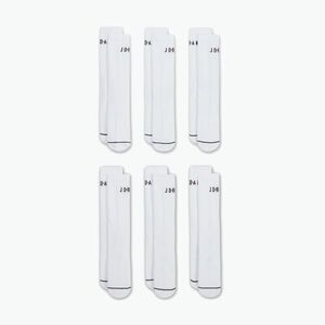 Zokni Nike Jordan Everyday Crew 6 pár white/gym red/black (Jordan Everyday Crew FZ2051-100) kép