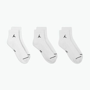 Zoknik Nike Jordan Everyday Ankle 3 pár white/black (Jordan Everyday Ankle DX9655-100) kép
