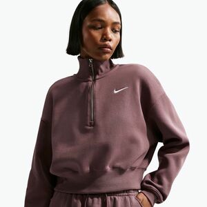 Női pulóver Nike Sportswear Phoenix Fleece 1/2 Zip Cropped tattoo/sail (Sportswear Phoenix Fleece 1/2 Zip CroppedDQ5767) kép