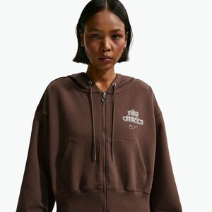 Női kapucnis pulóver Nike Phoenix Full-Zip Hoodie light chocolate (Phoenix Full-Zip Hoodie IO4757-216) kép