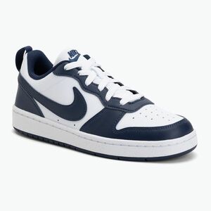 Gyerekcipő Nike Court Borough Low Next Bloom white/white/midnight navy (Court Borough Low Next Bloom IQ2722-100) kép