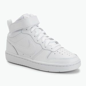 Gyerek cipők Nike Court Borough Mid 2 white/white/white (Court Borough Mid 2 CD7782-100) kép