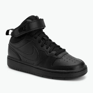 Gyerekcipők Nike Court Borough Mid 2 black/black/black (Court Borough Mid 2 CD7782-001) kép