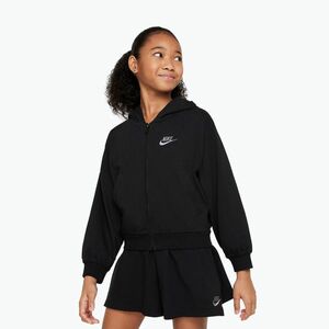 Gyerek kapucnis pulóver Nike Sportswear Full Zip Hoodie black/flat pewter (Sportswear Full Zip Hoodie FN8595-010) kép
