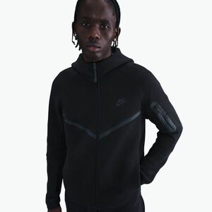 Férfi pulóver Nike Tech Windrunner Full Zip cave black/black (Tech Windrunner Full Zip HV0949-010) kép