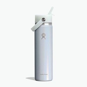 Hőtartó kulacs Hydro Flask Wide Mouth with Flex Straw Cap 710 ml glimmer blue (Wide Mouth with Flex Straw Cap LE-F25W24) kép