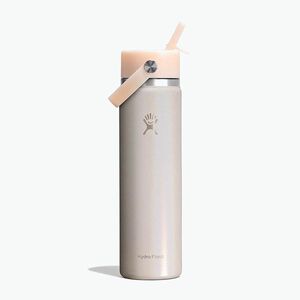 Termosz Hydro Flask Wide Mouth with Flex Straw Cap 710 ml glimmer cream (Wide Mouth with Flex Straw Cap LE-F25W24) kép