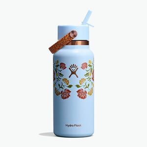 Termosz Hydro Flask Wide Mouth with Flex Straw Cap 946 ml western light blue (Wide Mouth with Flex Straw Cap LE-F25W32) kép