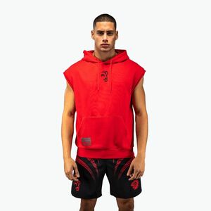 Férfi kapucnis pulóver Venum x Mike Tyson Tiger Sleeveless Hoodie intense red/deep black (Tiger Sleeveless Hoodie VENUM-06035-207) kép