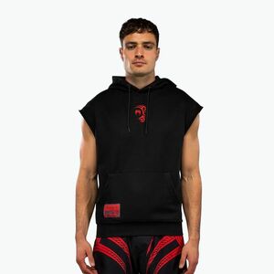 Férfi ujjatlan kapucnis pulóver Venum x Mike Tyson Tiger Sleeveless Hoodie deep black/intense red (Tiger Sleeveless Hoodie VENUM-06035-100) kép