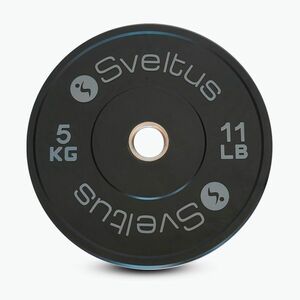 Olimpiai bumper tárcsa Sveltus Training Olympic Disc 5 kg black (Training Olympic Disc 1695) kép