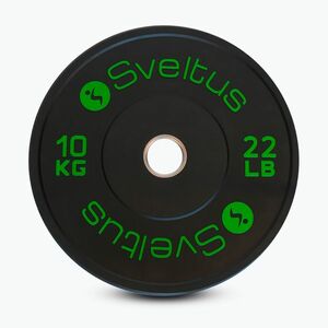 Olimpiai bumper tárcsa Sveltus Training Olympic Disc 10 kg black (Training Olympic Disc 1696) kép