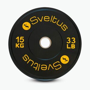 Olimpiai bumper tárcsa Sveltus Training Olympic Disc 15 kg black (Training Olympic Disc 1697) kép