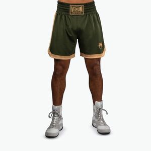 Férfi edzőshort Venum Classic Boxing military green/sand (Classic Boxing VENUM-05167-015) kép