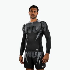 Férfi hosszú ujjú rashguard Venum Adrenaline Rashguard black/silver grey (Adrenaline Rashguard VENUM-05174-109) kép