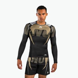 Férfi hosszú ujjú rashguard Venum Adrenaline Rashguard black/sand (Adrenaline Rashguard VENUM-05174-129) kép