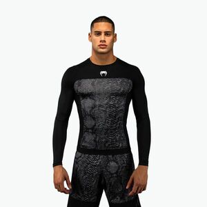 Férfi hosszú ujjú rashguard Venum G-Fit Scales Rashguard black/charcoal grey (G-Fit Scales Rashguard VENUM-05838-109) kép