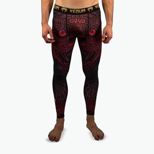 Férfi edzésleggings Venum Quetzal Fury black/fury red/tangerine (Quetzal Fury VENUM-05852-100) kép