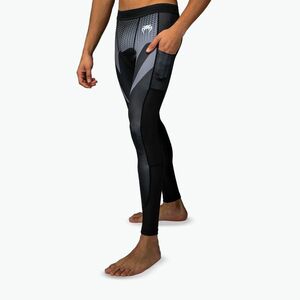 Férfi edzőleggings Venum No Gi Spats black/silver grey (No Gi Spats VENUM-05916-001) kép