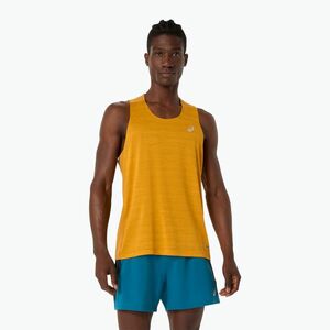 Férfi futótrikó ASICS Road Singlet golden yellow (Road Singlet 2011D478) kép